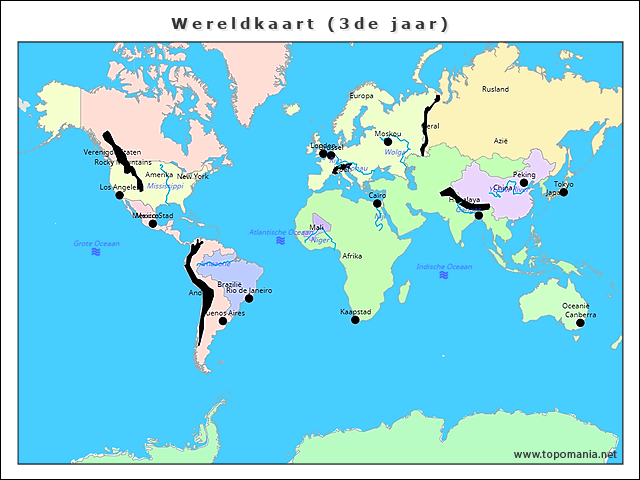 Topografie Wereldkaart De Jaar Topomania Net