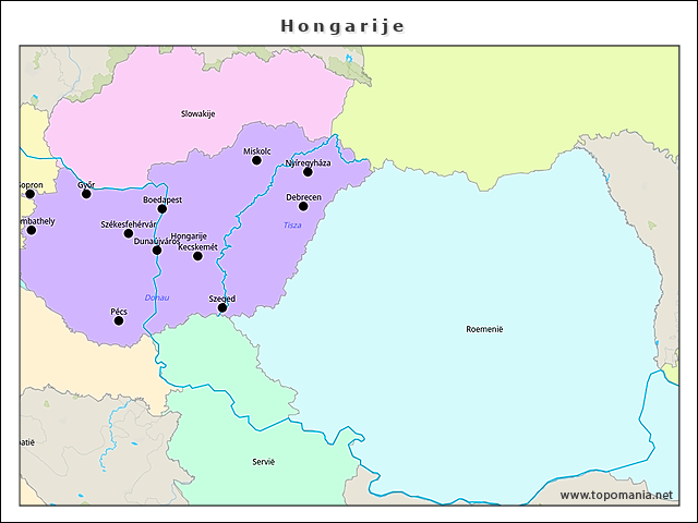 Topografie Hongarije Topomania Net