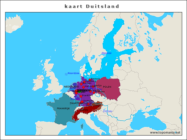 kaart-duitsland