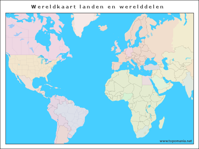 wereldkaart-landen-en-werelddelen