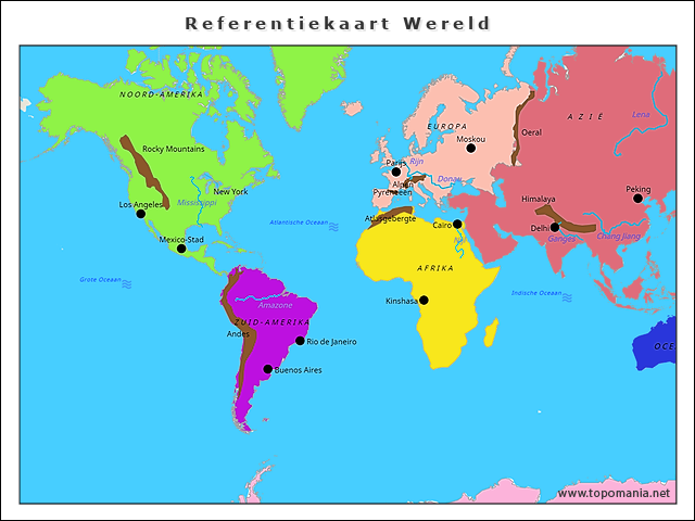 referentiekaart-wereld