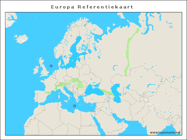 europa-referentiekaart