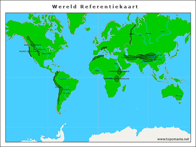 wereld-referentiekaart