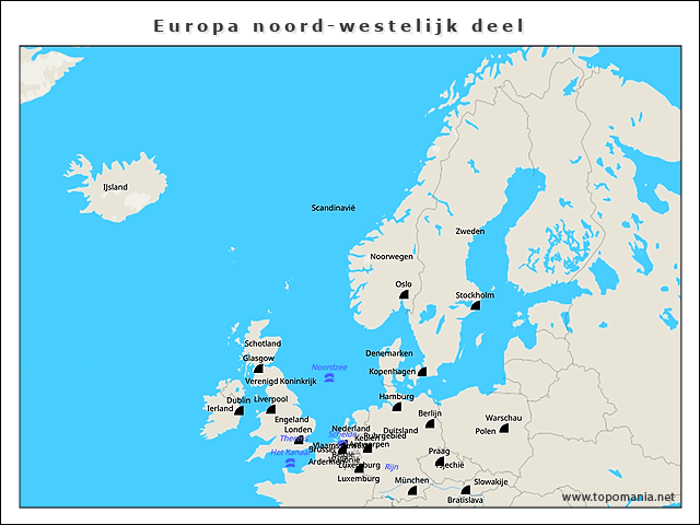 europa-noord-westelijk-deel