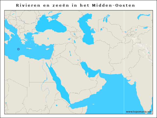 Topografie Rivieren En Zee N In Het Midden Oosten Topomania Net