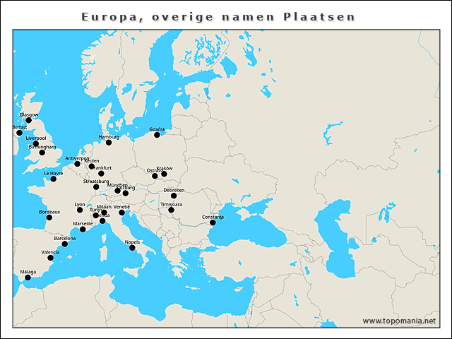 europa-overige-namen-plaatsen