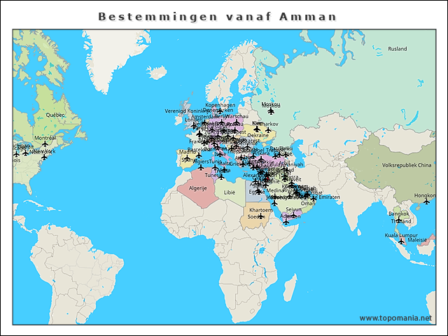 bestemmingen-vanaf-amman