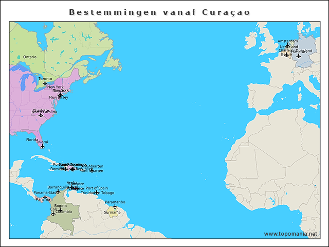 bestemmingen-vanaf-curaçao