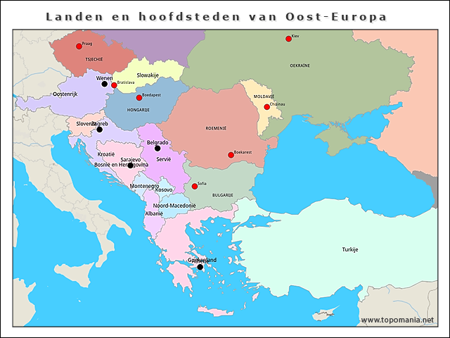 landen-en-hoofdsteden-van-oost-europa