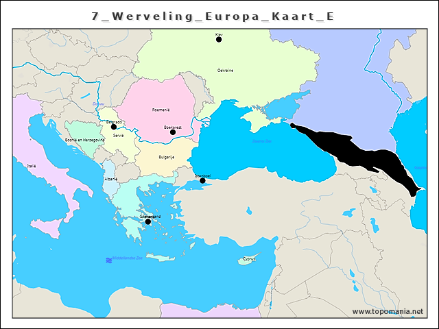 De Kaart Van Europa Oefenen - Bloemen