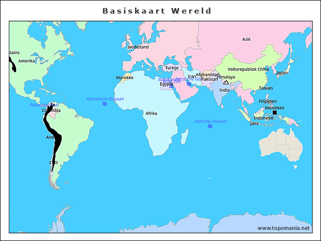 basiskaart-wereld