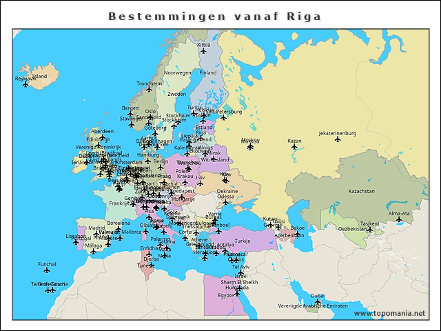 bestemmingen-vanaf-riga