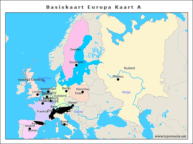 basiskaart-europa-kaart-a