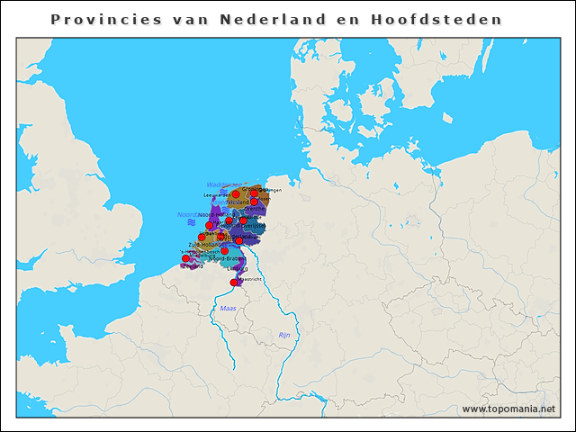 provincies-van-nederland-en-hoofdsteden