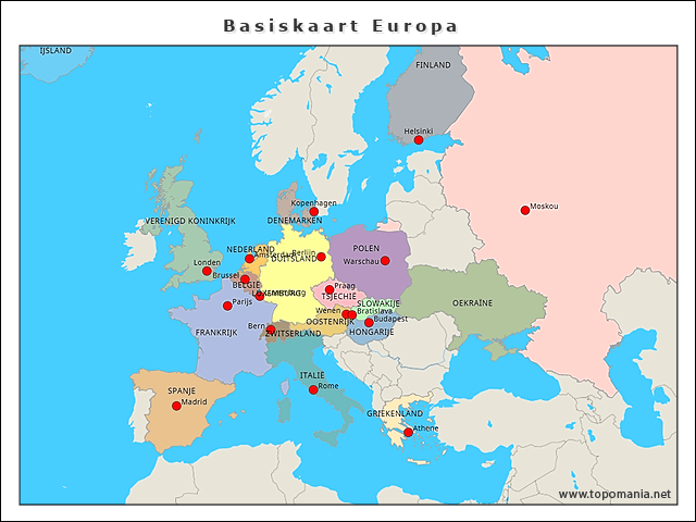 basiskaart-europa