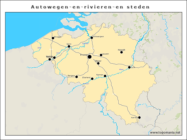 autowegen-en-rivieren-en-steden