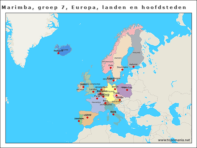 marimba-groep-7-europa-landen-en-hoofdsteden