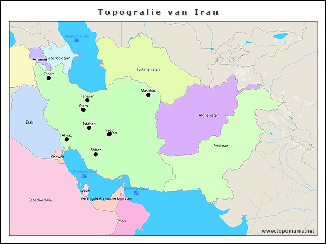 topografie-van-iran