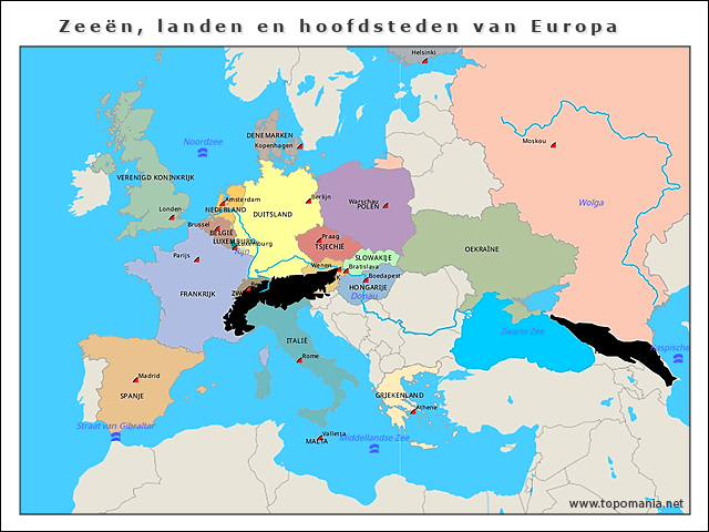 zeeen-landen-en-hoofdsteden-van-europa