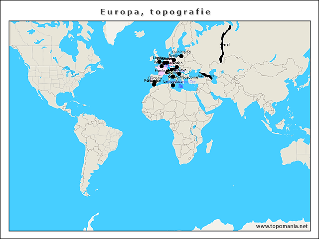 europa-topografie