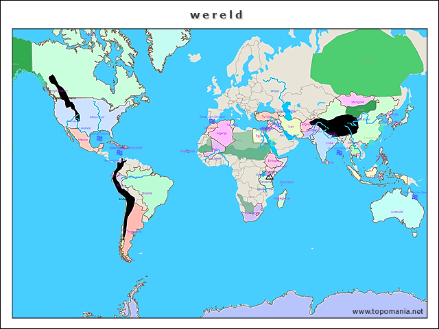 Geography wereld | www.topomania.net