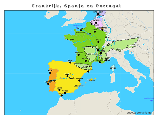 frankrijk-spanje-en-portugal