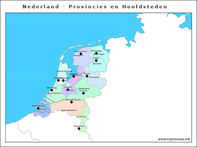 nederland-provincies-en-hoofdsteden