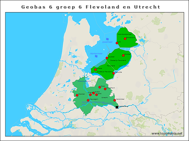 Topografie Geobas 6 Groep 6 Flevoland En Utrecht Topomania Net