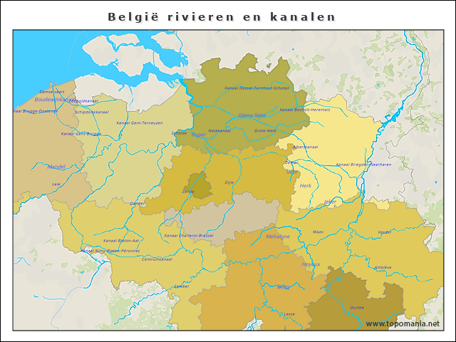 Topografie Belgi Rivieren En Kanalen Topomania Net