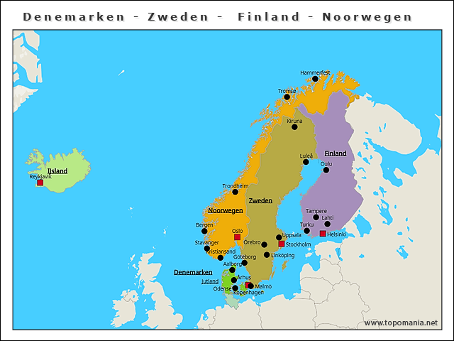 denemarken-zweden-finland-noorwegen