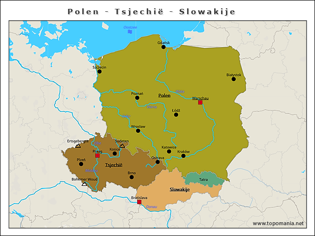 polen-tsjechie-slowakije