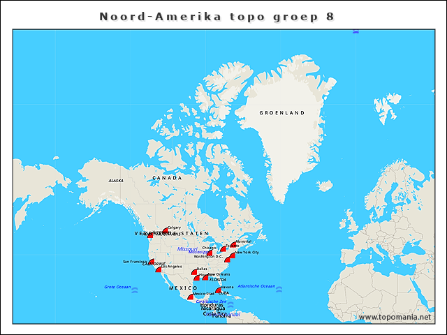 noord-amerika-topo-groep-8