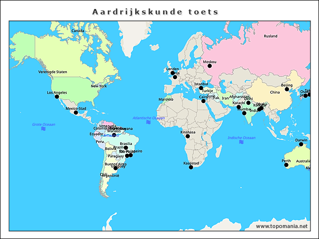 aardrijkskunde-toets