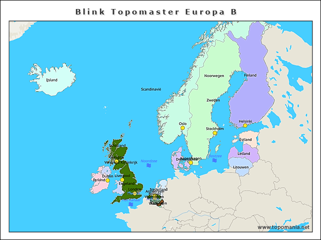 Topografie Blink Topomaster Europa B | Www.topomania.net