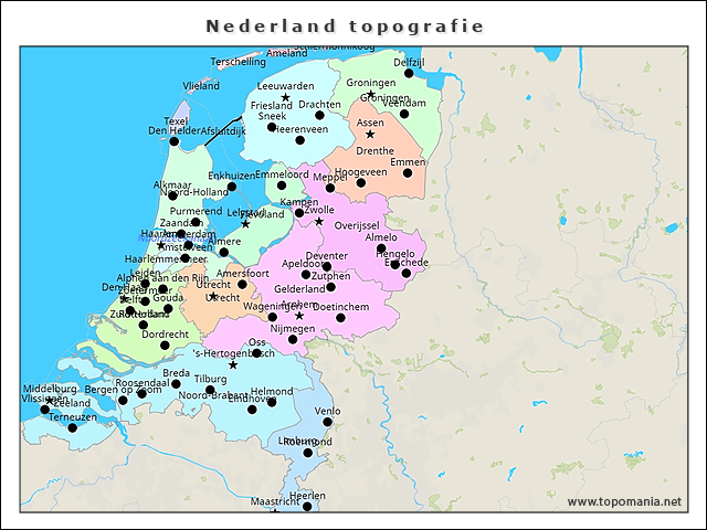 nederland-topografie