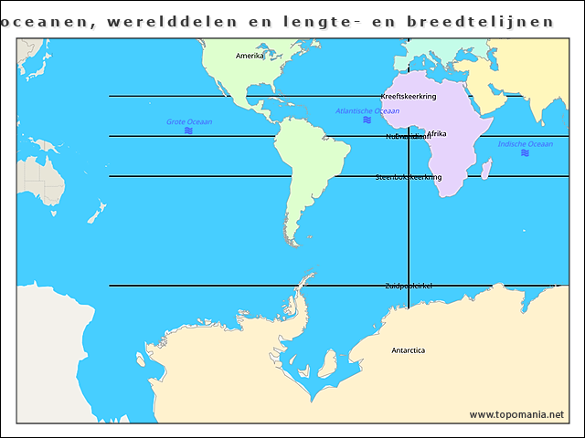 oceanen-werelddelen-en-lengte-en-breedtelijnen