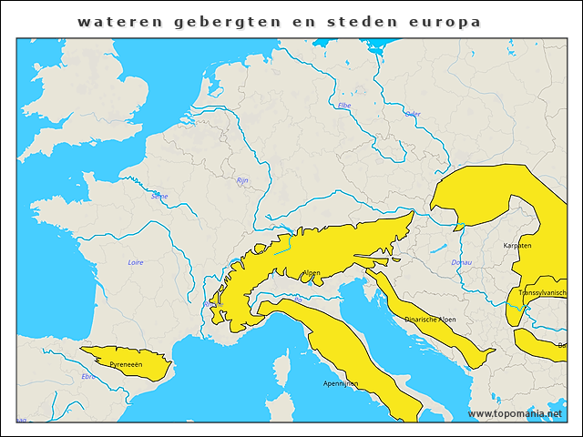 wateren-gebergten-en-steden-europa