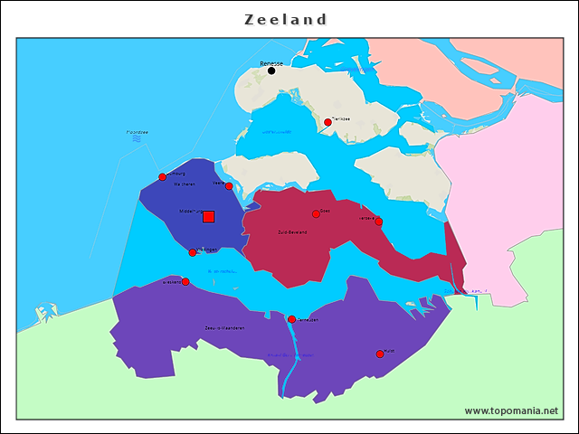 Topografie Zeeland Topomania Net