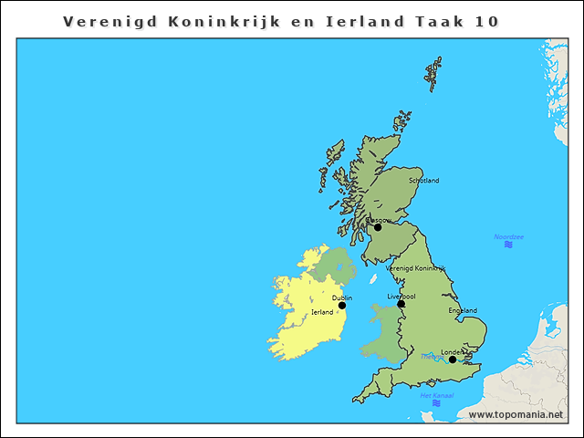 Topografie Verenigd Koninkrijk En Ierland Taak 10 6384