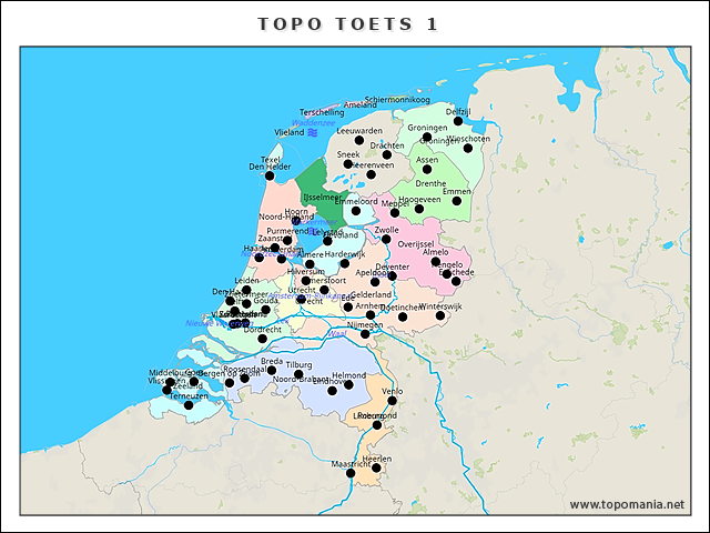 Topografie Topo Toets 1