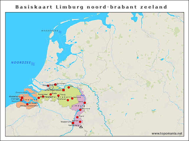 basiskaart-limburg-noord-brabant-zeeland