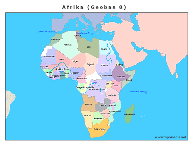 Topografie Afrika Geobas Topomania Net