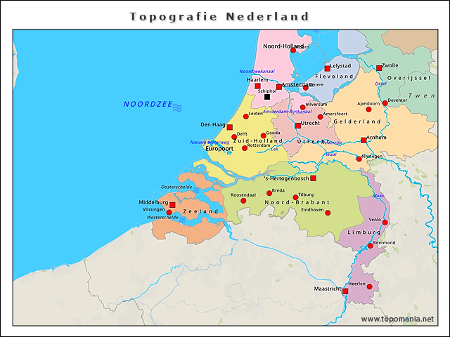 Topografie Topografie Nederland | Www.topomania.net