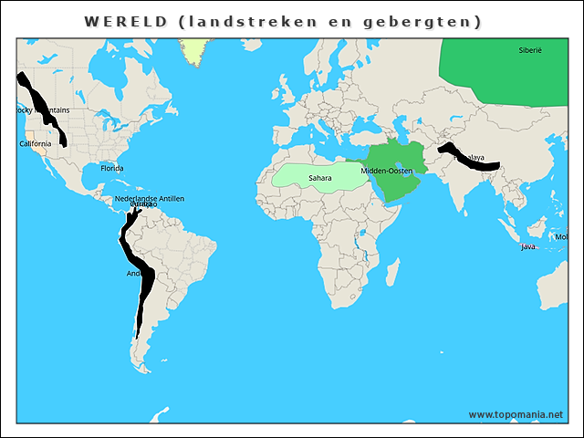 wereld-(landstreken-en-gebergten)