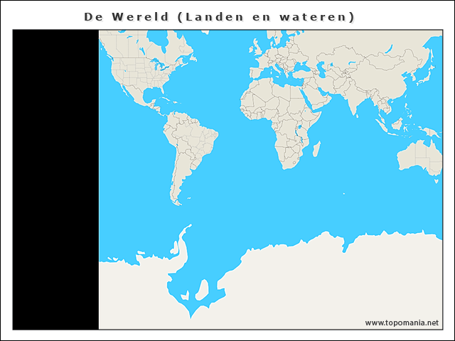 Topografie De Wereld Landen En Wateren Kopie 9118