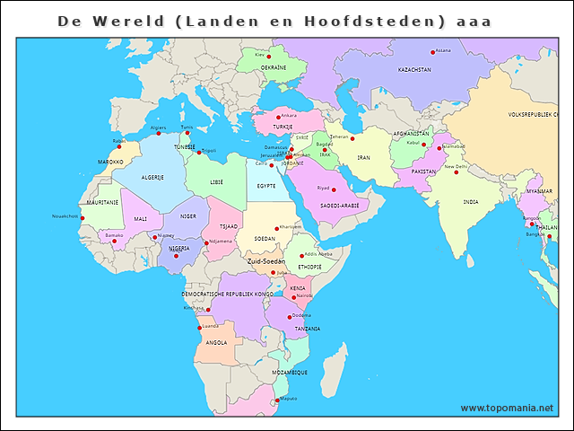 de-wereld-(landen-en-hoofdsteden)-aaa