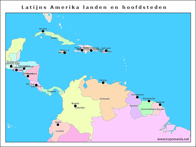 latijns-amerika-landen-en-hoofdsteden