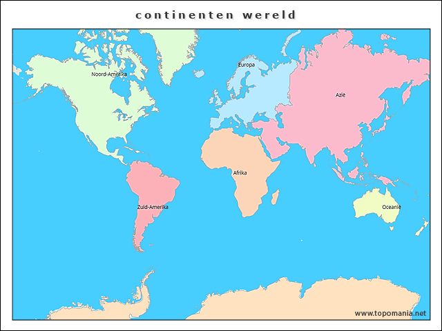 continenten-wereld