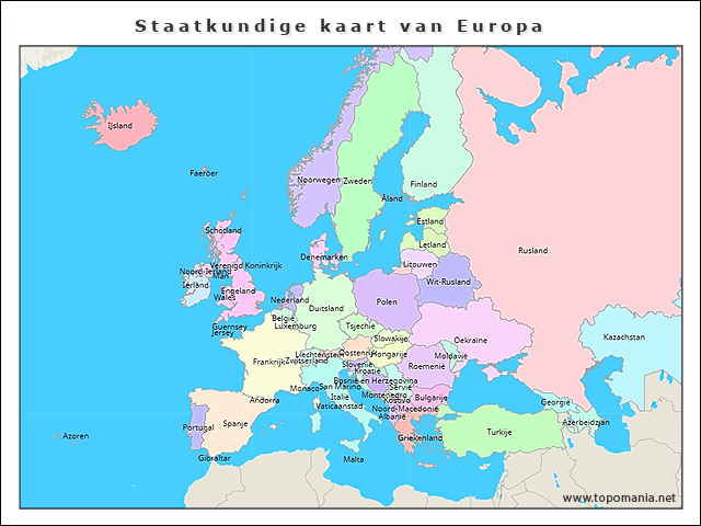 staatkundige-kaart-van-europa