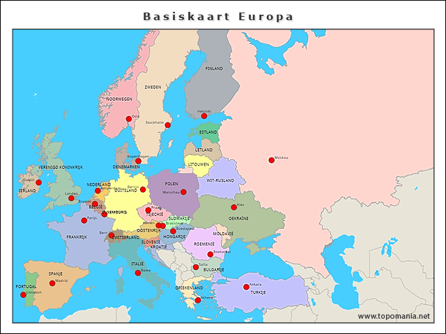 basiskaart-europa